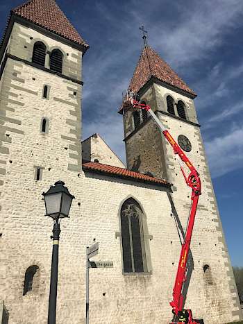 Taubenabwehr Insel Reichenau - Kirchturm